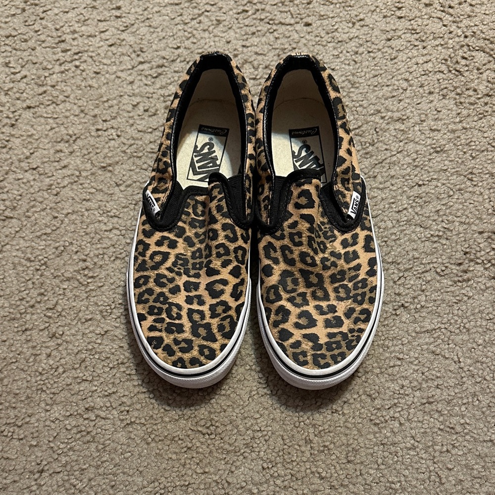 Vans Animal Print Slip-On Shoes